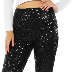 Sequin Leggings Black _ XS